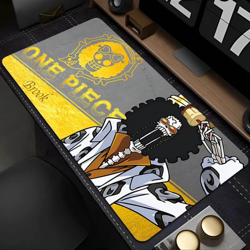 Tappetino per mouse One Piece Brook 90x40cm Accessori per giochi anime Tappetino per tastiera Varmilo Tappetino per tastiera PC Tappetino per computer in gomma Tappetino per mouse