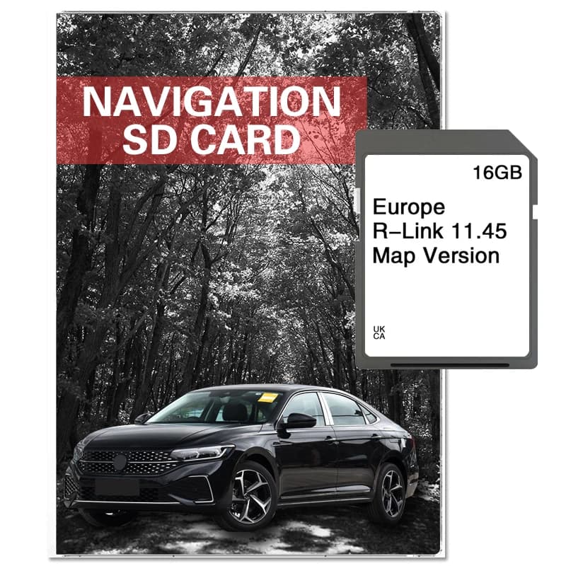 Scheda SD R-Link 11.45 per Renault Megane Laguna Kangoo Carminat, Navigatore Satellitare 16GB con Mappe Europa UK 2025, GPS per Navigazione Stradale