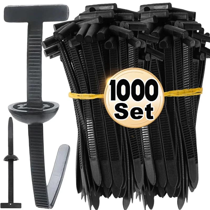 1000/50/20pcs Auto Fascette In Nylon Wrap Cavo Fisso di Fissaggio Pinze Auto Tubo di Fissaggio Della Cinghia Zip autobloccante Riutilizzabile Fascette In Nylon