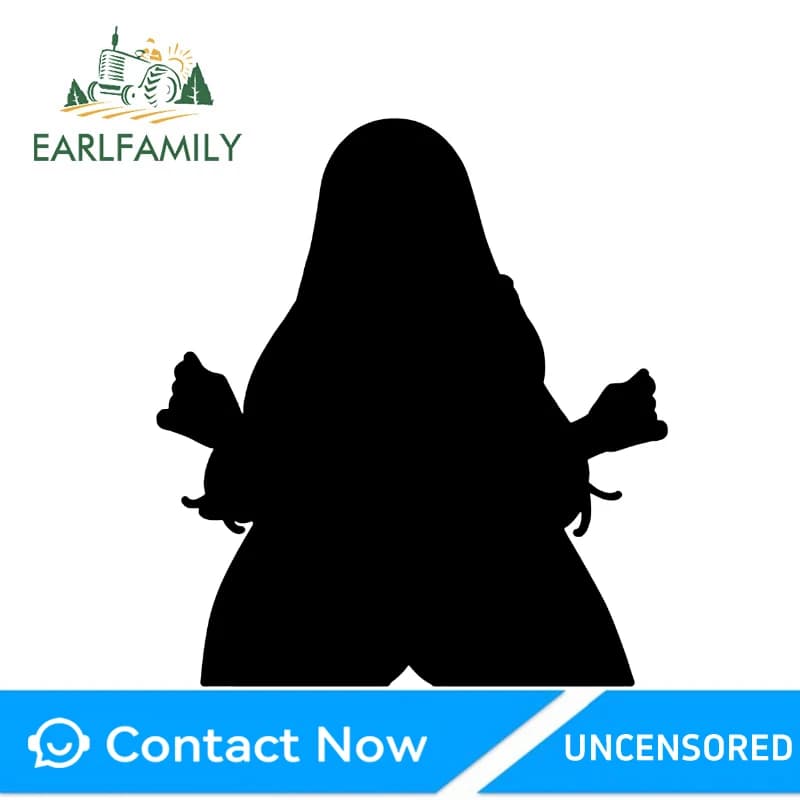 EARLFAMILY Beauty Kitagawa Marin Car Stickers Eye-Catching Tackle Box Decal Vinyl Suitable For Auto Camper RV Custom Printing