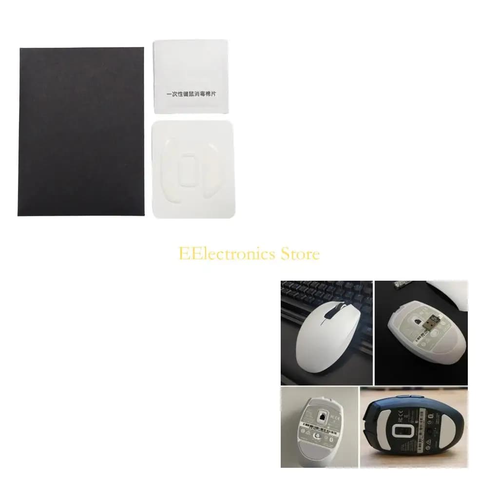 B03C Mouse Pattini Piedini Pads Versione Ghiaccio Gaming Mouse Piedini Adesivo per Mouse OROCHI V2 Bianco