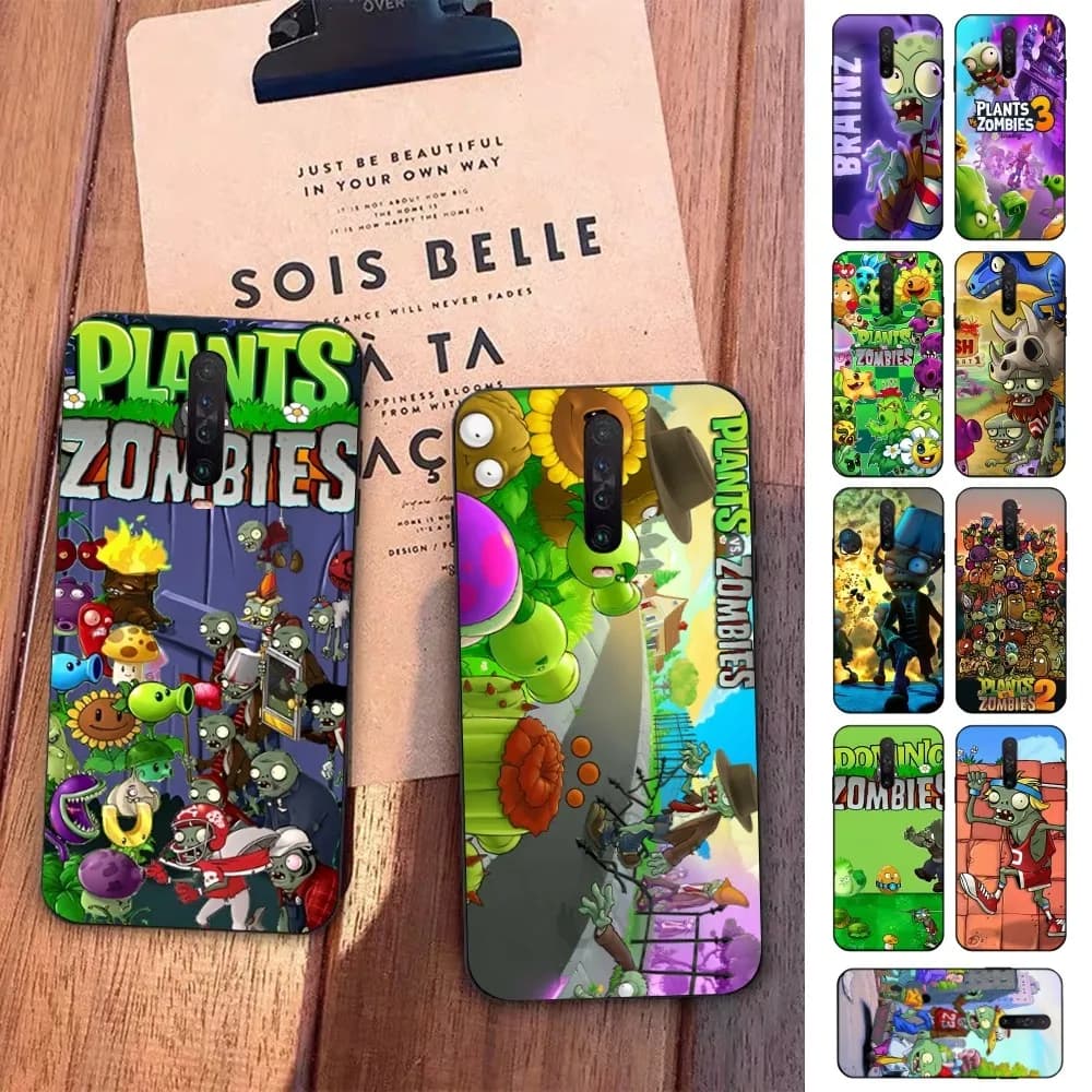 Plants vs Game Z-custodia per telefono Zombies per Redmi 5 6 7 8 9 10 plus pro 6 7 8 9 A GO K20 K30 K40 pro plus F3 Fundas