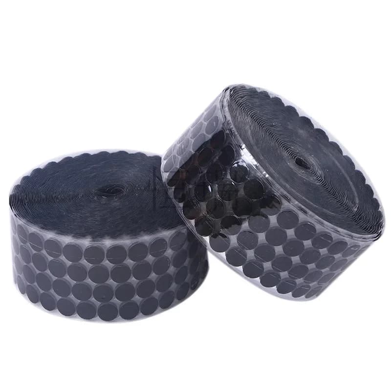 18000 paia adesivi nastro adesivo di fissaggio punti 10mm bianco nero trasparente colla forte punto adesivo nastro ad anello con gancio impermeabile