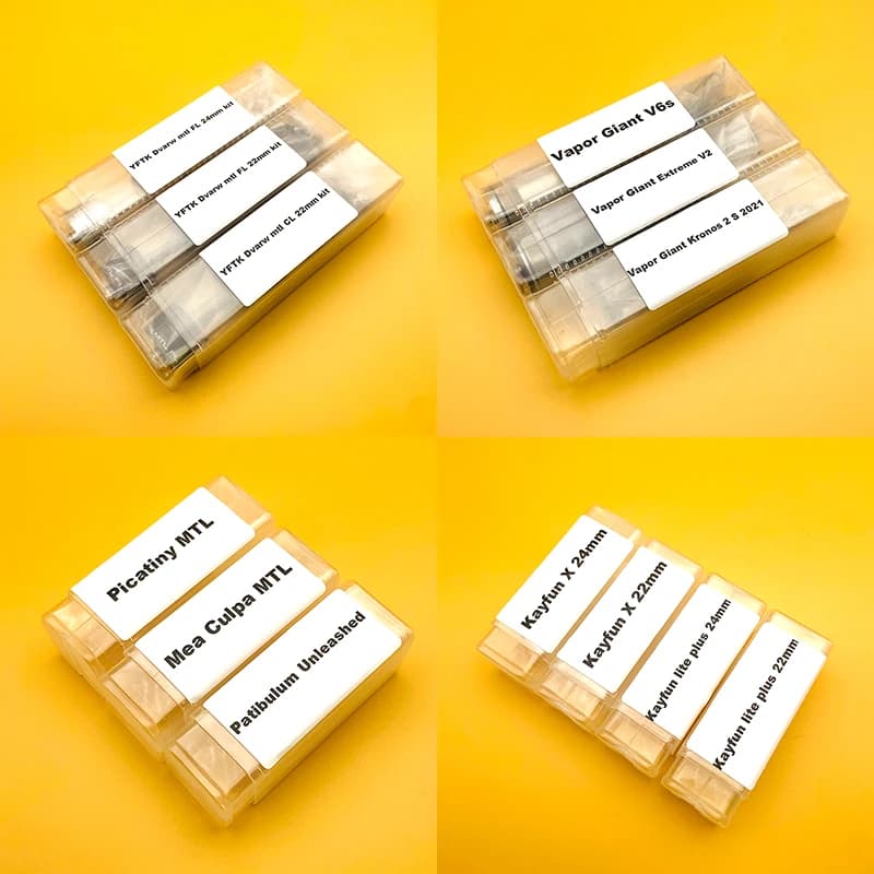 Accessori per cuffie YFTK dvarw mtl fl Kayfun lite plus Kayfun x 22/24mm Picatiny MTL Vapor Giant Style Tank box accessori