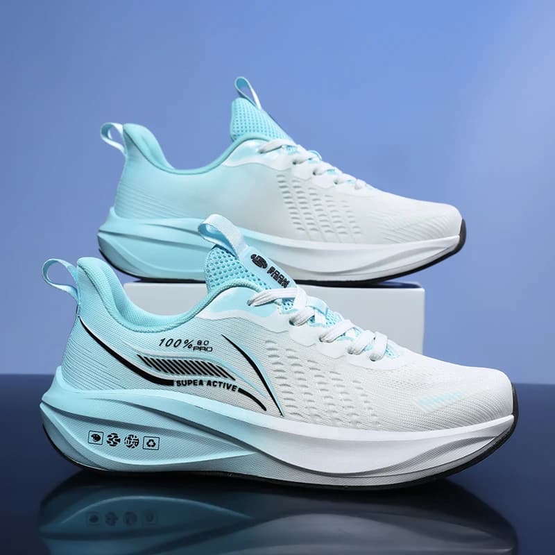 Marathon Air Cushion Carbon Plate Sports Running Shoes Men Breathable Lightweight Women Comfortable Nonskid Speciality Sneakers