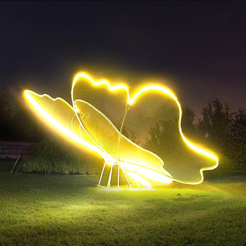 3D LED Butterfly Decorative Lights for Weddings Parties & Christmas Day Commercial Neon Decorations