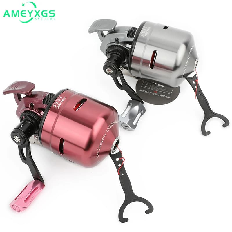 Tiro con l'arco MPX39 Mulinello da pesca con arco 3.875:1 Rapporto di trasmissione L/R Conversibile a mano in acciaio inossidabile e alluminio per accessorio da tiro con l'arco