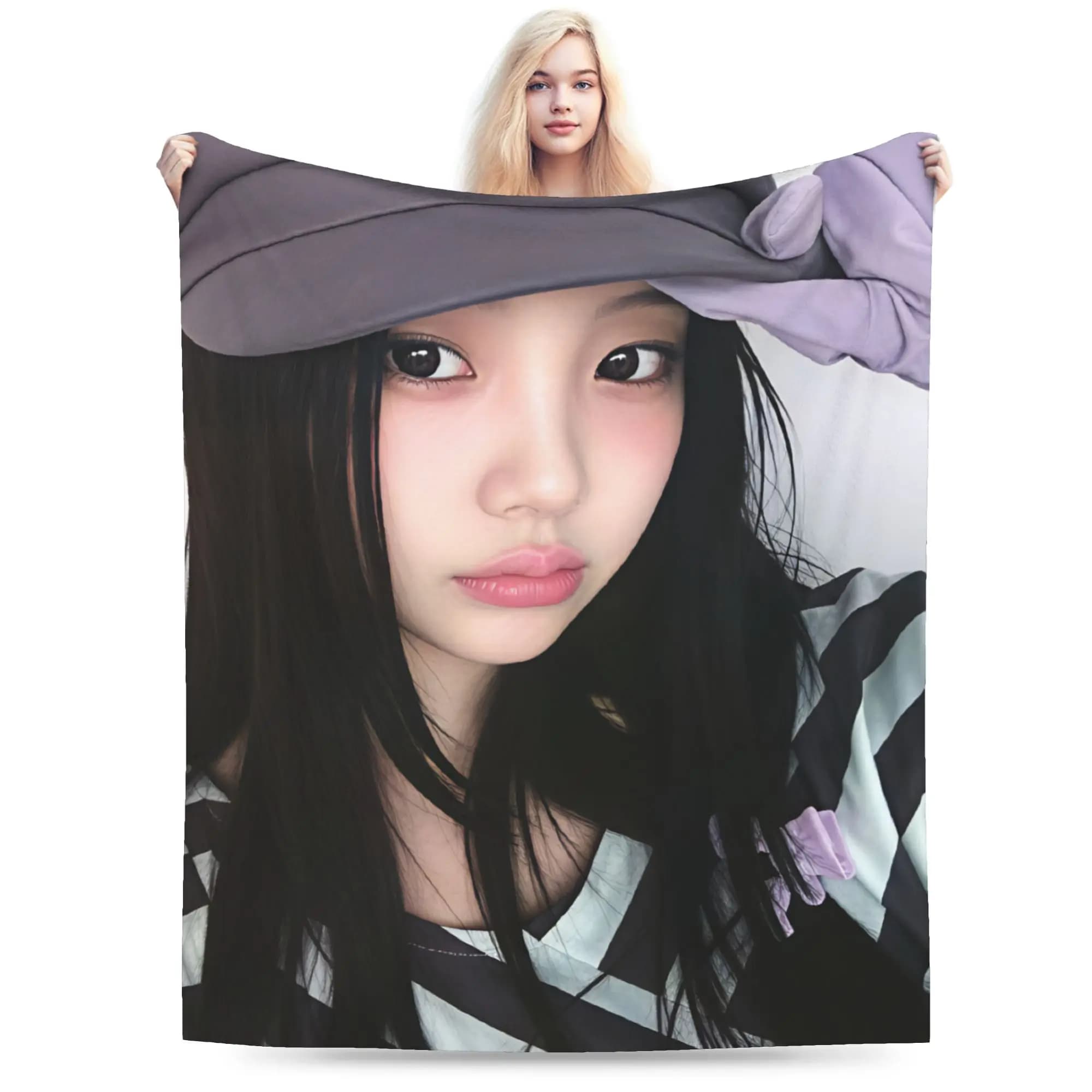 W-Wonhees-S Super Real Me Flannel Blankets Spring Super Soft Throw Blanket for Child Couch Bed Print Bedspread Sofa Bed Cover