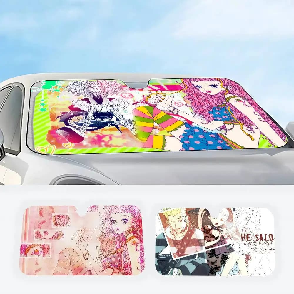 Anime Paradise Kiss Miwako Parasole Riscaldato per Parabrezza Auto, Copertura per Finestrino, Protezione Solare, Visiera Auto