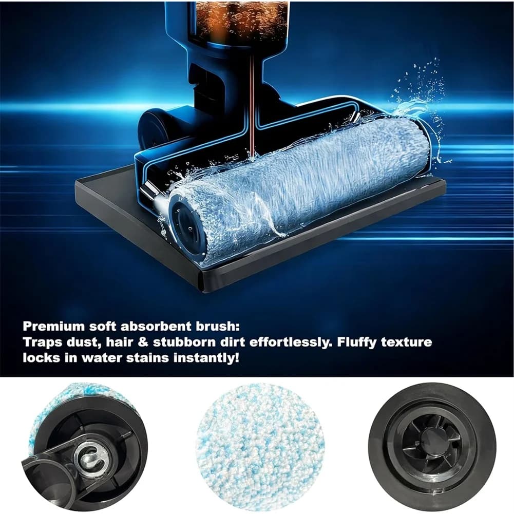 A29R WD161 Replacement roller and filter kit for Shark Hydrovac, roller brush and spare foam filters for Shark WD101