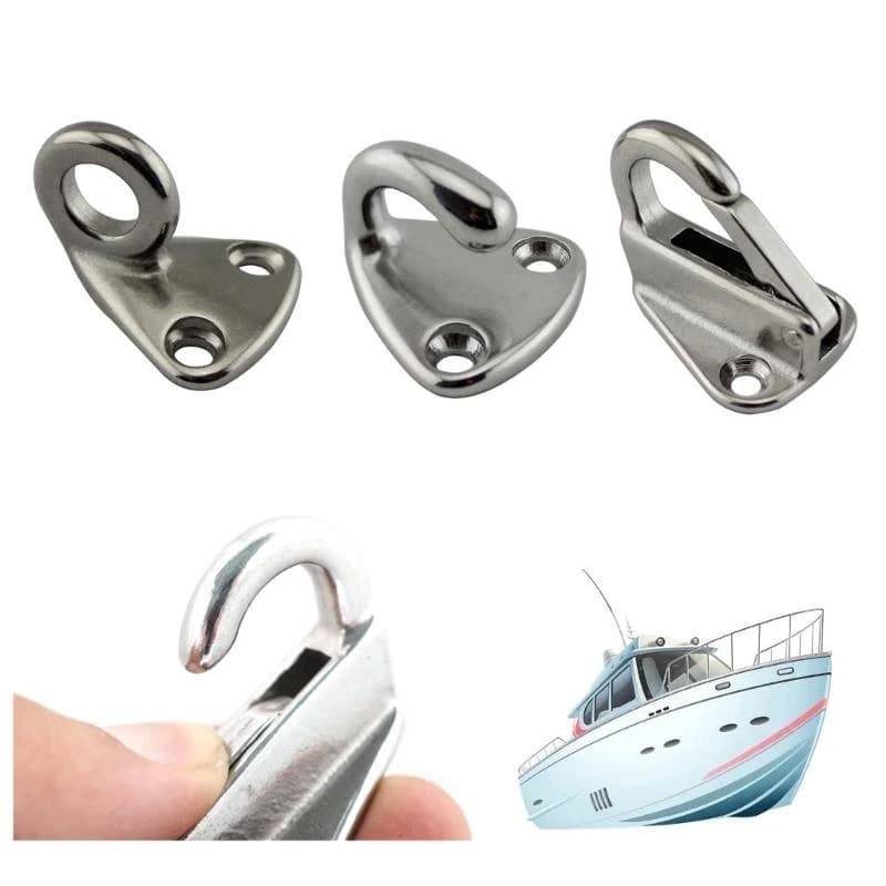 Ganci per recinzione marini aggiornati Gancio a molla Accessori per barche in acciaio inossidabile 5 pezzi