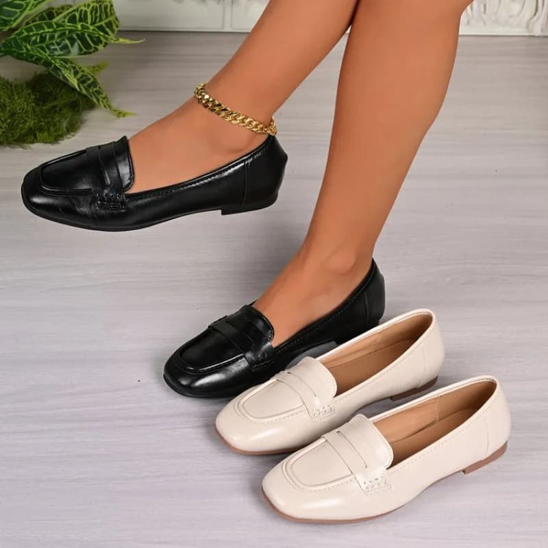 Inside heightened loafers for women's new one-foot slip-on British style commuter flat shoes French single shoes for women