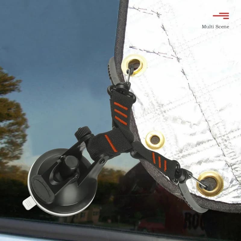 Gancio a ventosa per tenda da campeggio baldacchino cinghia fissa per auto forte ventosa sottovuoto doppia testa accessori da campeggio nuovo