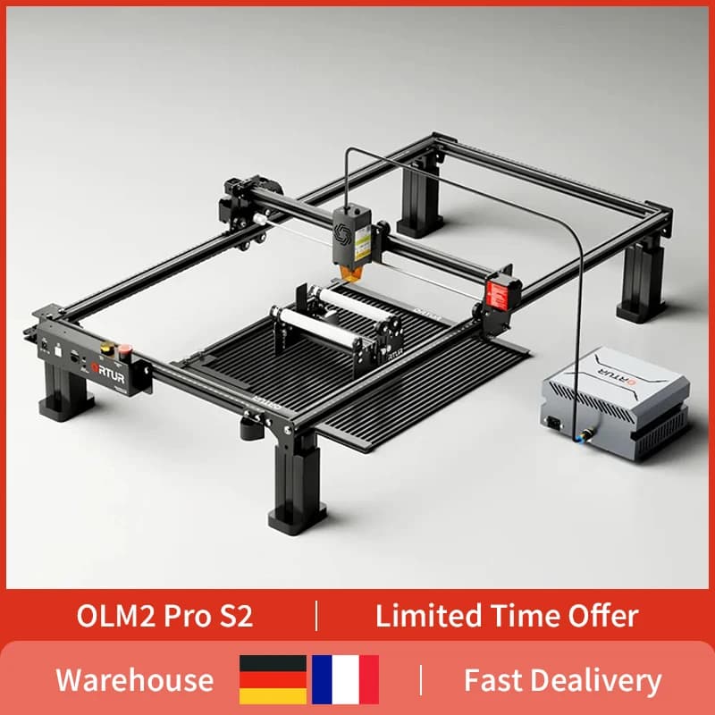 ORTUR Laser Master 2 Pro-S2-LU2-10A: macchina per incisore, taglierina e incisione laser da 10 W per legno e metallo (40x40 cm)