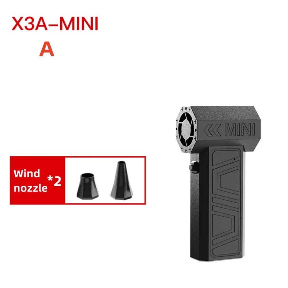Ventilatore d'aria elettrico Ventilatore per polvere wireless ricaricabile USB Ventilatore a turbina portatile multifunzione Potente pulizia Regalo di Natale