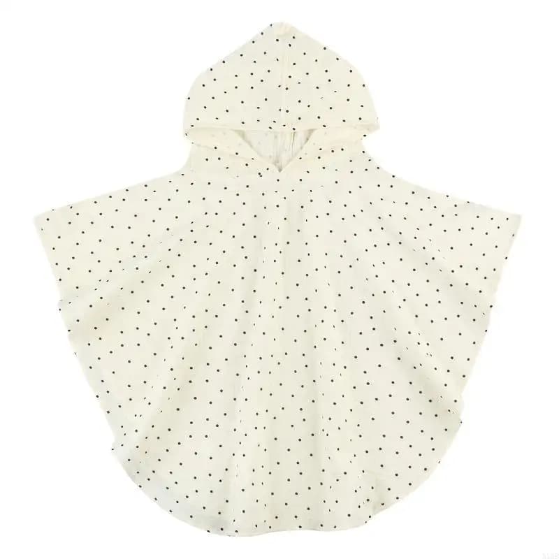 Toddlers Hooded Towel Cotton Baby Bathrobe Floral Print Cloak Shower Blanket Quick-Drying Bath Towel Newborn Shower Gift