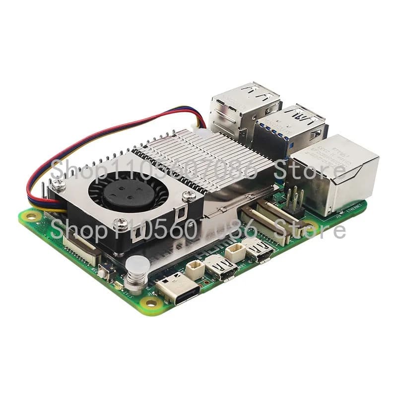 For Raspberry Pi 5 Radiator Argon THRML Cooler 5th Generation Active Cooler Blower Cooling Fan
