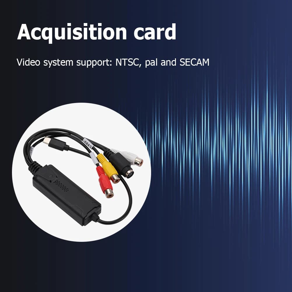 USB 3.1 Audio Video Capture Card Adapter 1 Channel Type-C Easy Cap Video Audio Converter Audio Capture Adapter Converter