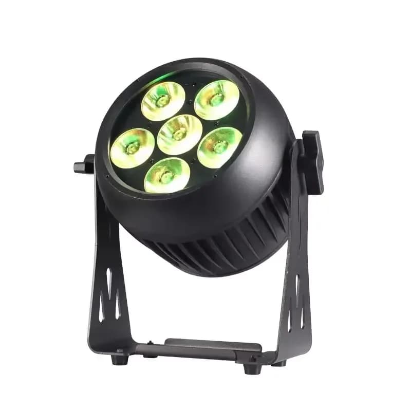 Mini Proiettore LED 6x18W 90W Portatile per Esterni, Applicazione KTV 6-in-1 e Controllo WiFi DMX, Alimentato a Batteria con Infrarossi