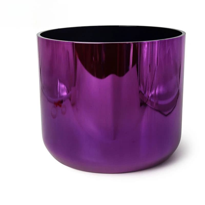 Purple Black Magic Crystal Sound Healing Singing Bowl Yoga Stress Relief Percussion Instrument