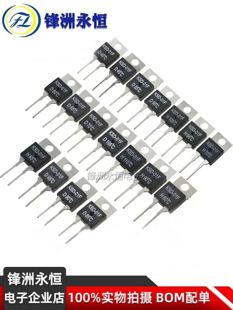 KSD-01F/juc-31F termostato interruttore di controllo della temperatura normalmente aperto e normalmente chiuso 45/55/65/75/80/85 °C