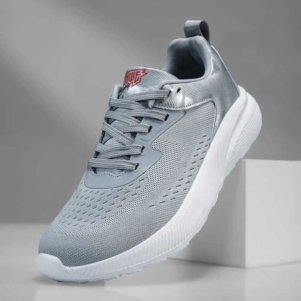 Scarpe da Jogging Uomo 2026 in Mesh Traspiranti con Lacci per Camminata Quotidiana, Sportive Casual, con Suola Morbida Antiscivolo per Corsa Outdoor