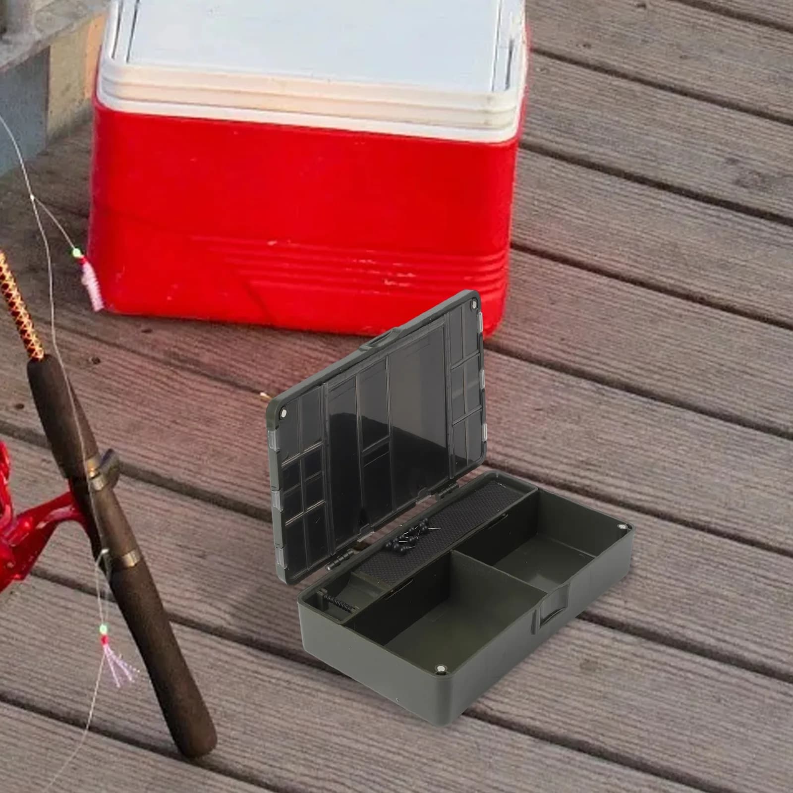 Magnetic Fishing Equipment Box, Weight 400g, Carp Fishing Equipment Box, Background Department for Conservation Lesson and Accessories