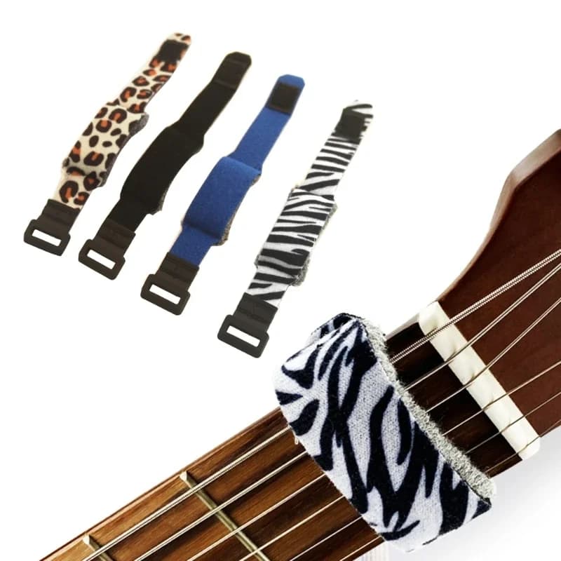 Silenziatore per Corde di Chitarra, Fascette per Silenziare la Tastiera, Riduttore di Rumore, Smorzatore per Chitarra, Basso, Ukulele
