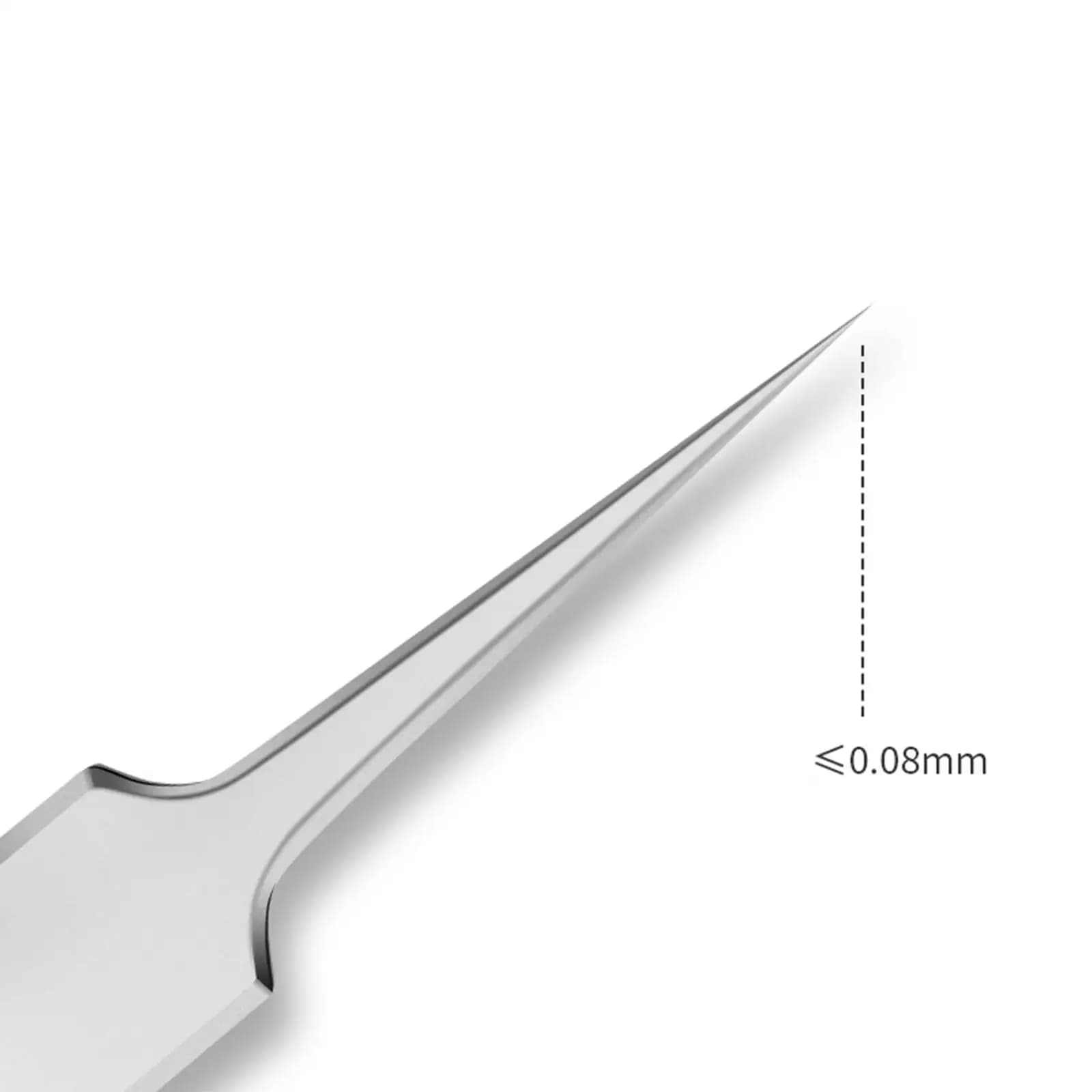 Pinzette in Acciaio Inossidabile per Peli Incarniti, Strumenti per la Rimozione dei Peli, Clip Appuntita per la Cura delle Ciglia, Clip Portatile Dritta Antiscivolo per Ciglia