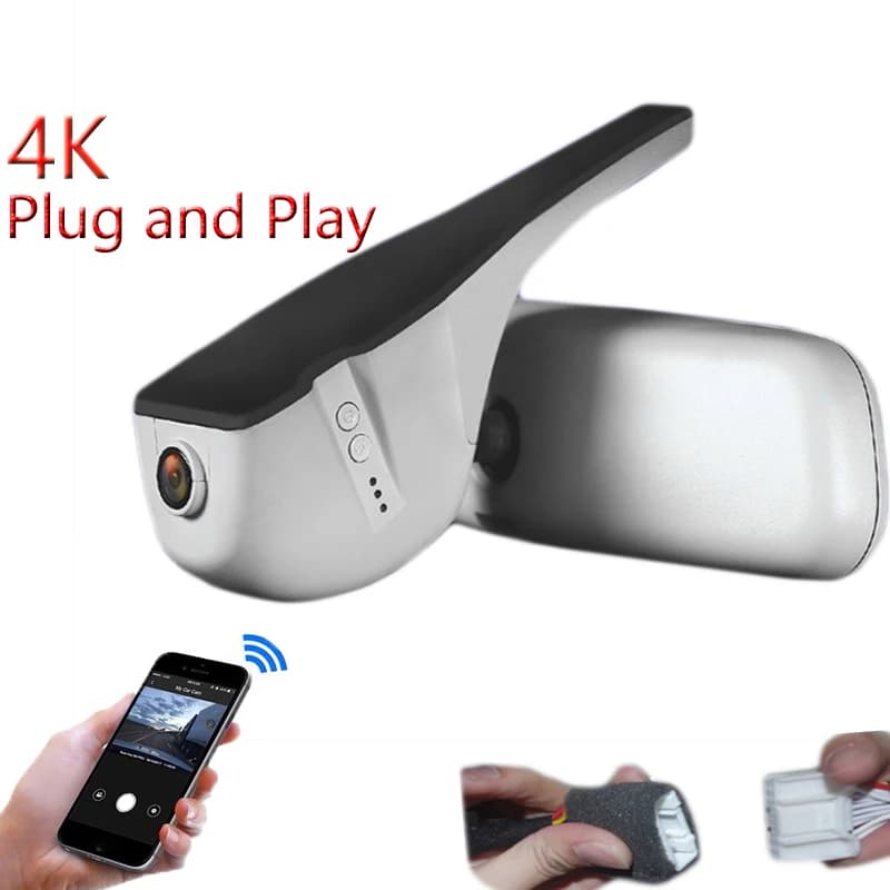 4K 2160P Plug And Play For Audi A6L A4L A8 TT A8L Q5 Q7 2008-2014 Auto Wifi DVR Driver Dashcam Night Vision