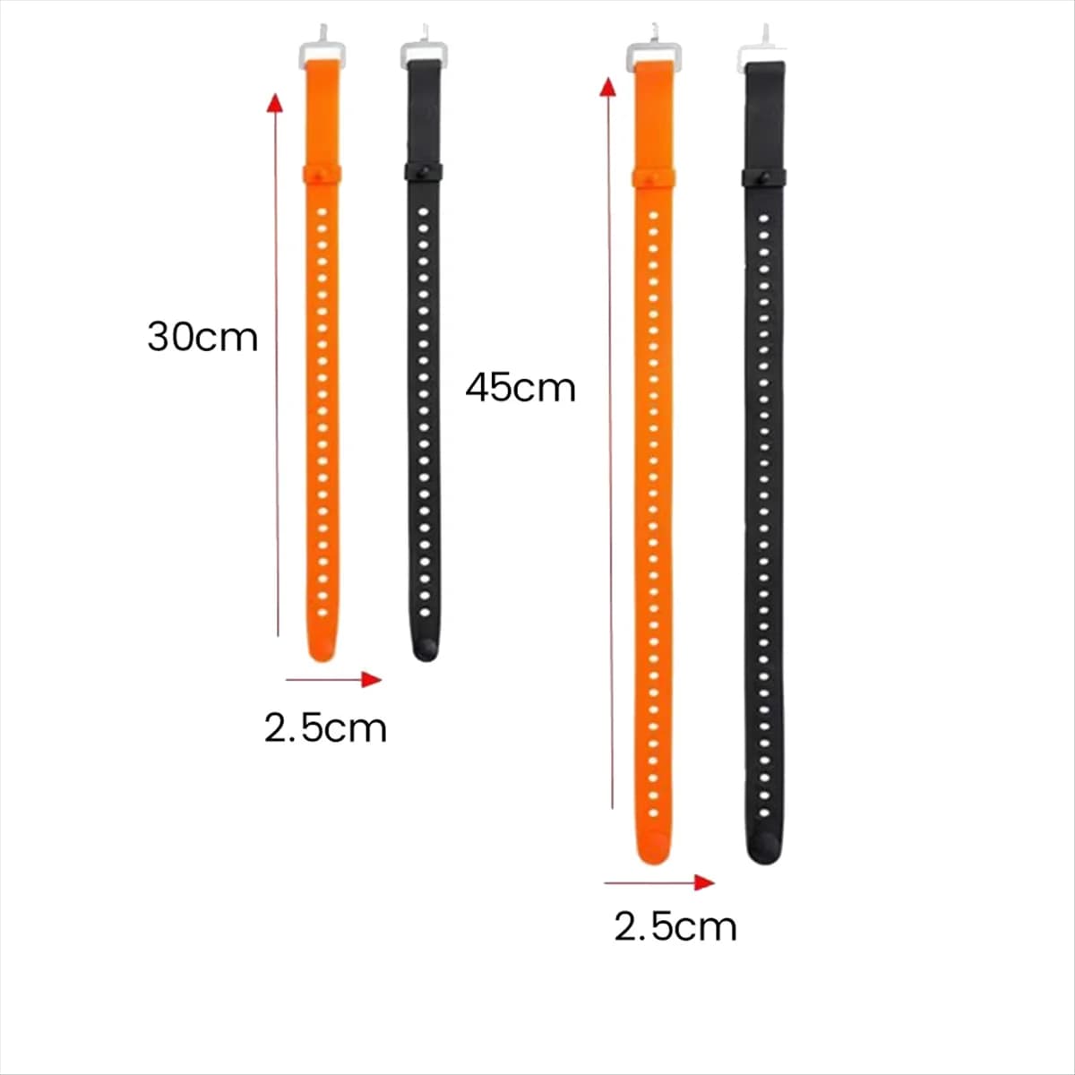 # 60B force load belt, rubber tension belt for sports water bottle Compact tie L black, black