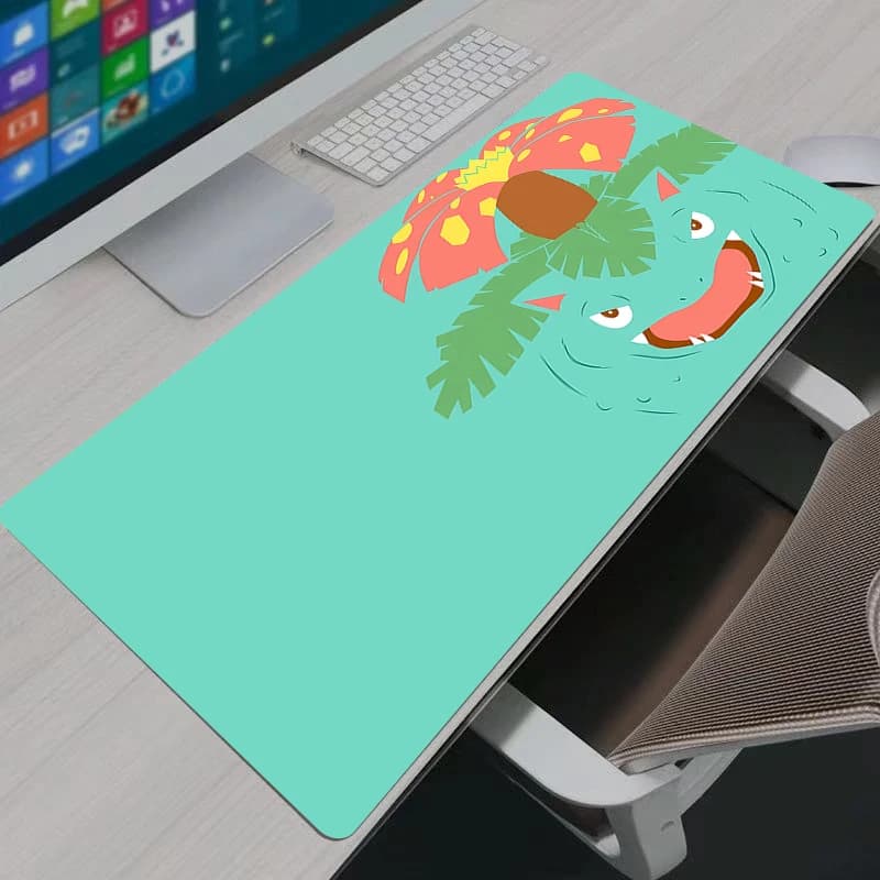 Tappetino per mouse Pokemon Pikachu, accessori da gioco di grandi dimensioni, tastiera veloce, tappetino per scrivania con bordo in gomma, tappetino per mouse durevole per laptop