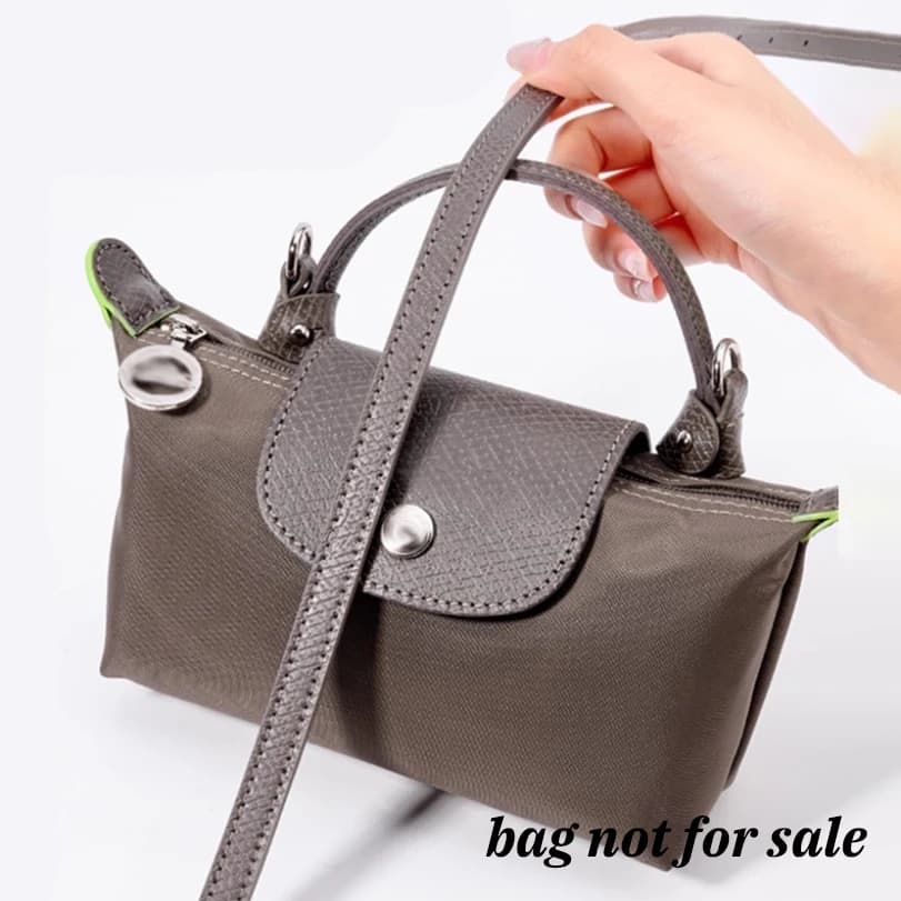 Replacement shoulder strap for genuine leather shoulder bag suitable for Longchamp Mini Melograno shoulder strap without modification of punching