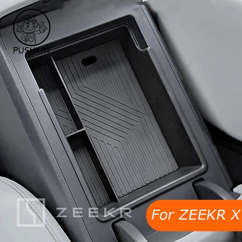 Auto Console Centrale Bracciolo Scatola di Immagazzinaggio Per Zeekr X 2024 2025 Auto Interni Centrale di Stoccaggio Organizzatore Contenitore Vassoio Accessori