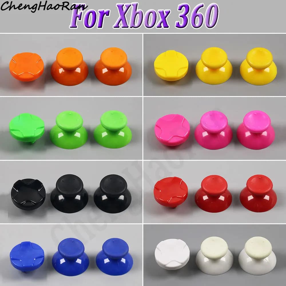1 Set Per Xbox 360 Controller Thumbsticks Thumb Joystick Stick Cap Con Cross Dpad D-pad Pulsanti In Plastica Parti di Ricambio