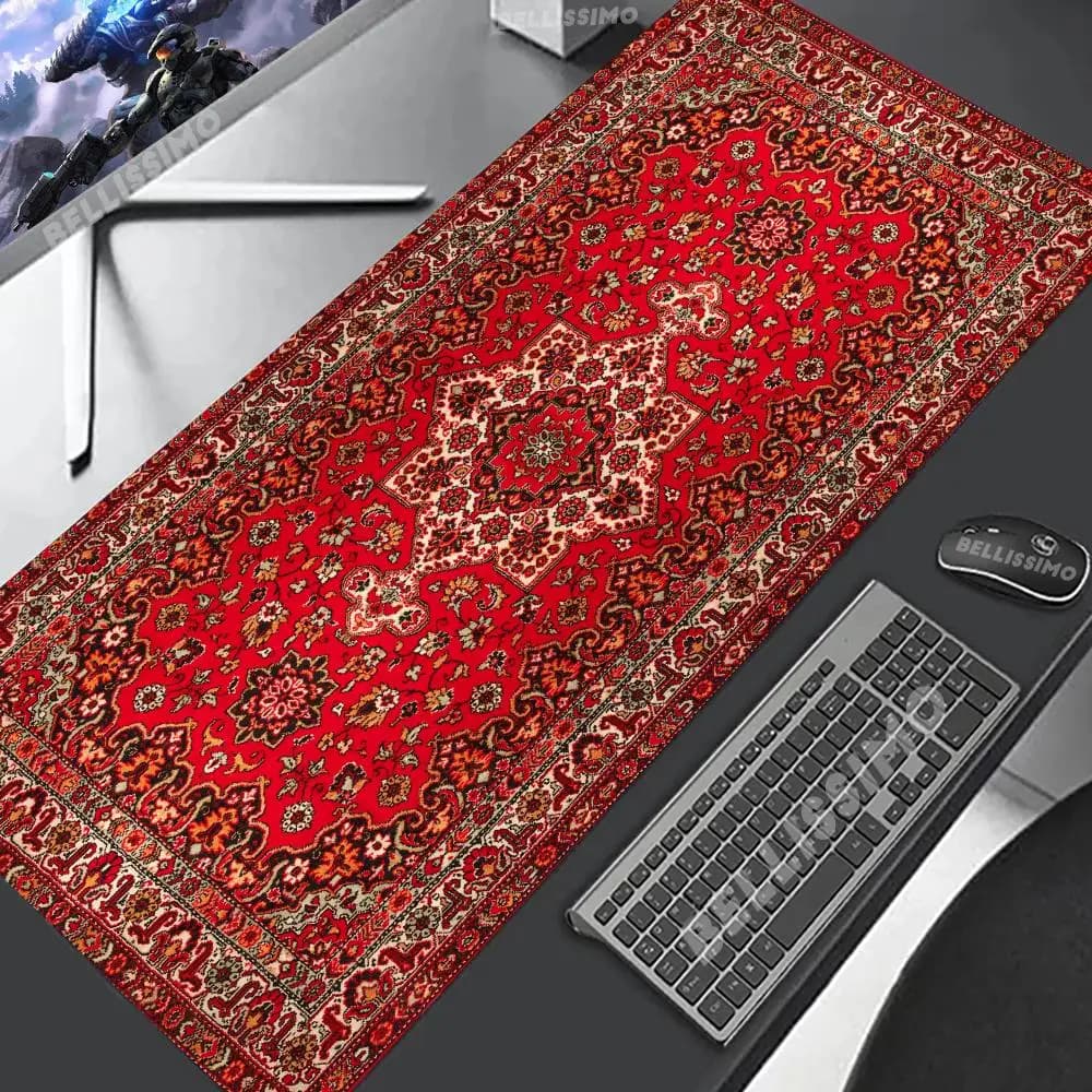 Tappetino arabo persiano Turchia Tappetino per mouse Cuscino per laptop Blocco bordo in gomma Tappetino da scrivania Tappetino di espansione antiscivolo con stampa ad alta definizione