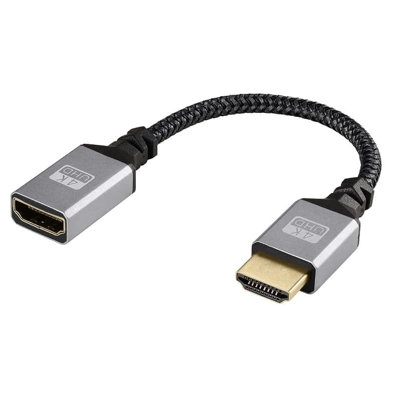 HDMI 4K male to female MicroHDMI/MINI HDMI cable, male to female extension for cameras, HDTV, PS4
