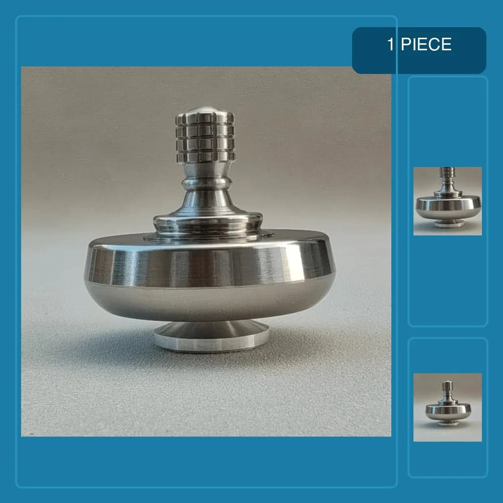 Metal Spinning Top Finger Spinner Fidget Titanium Alloy Gyro EDC Toy Stress Relief Toy for Adults Kids Hand Twisted Gyroscope