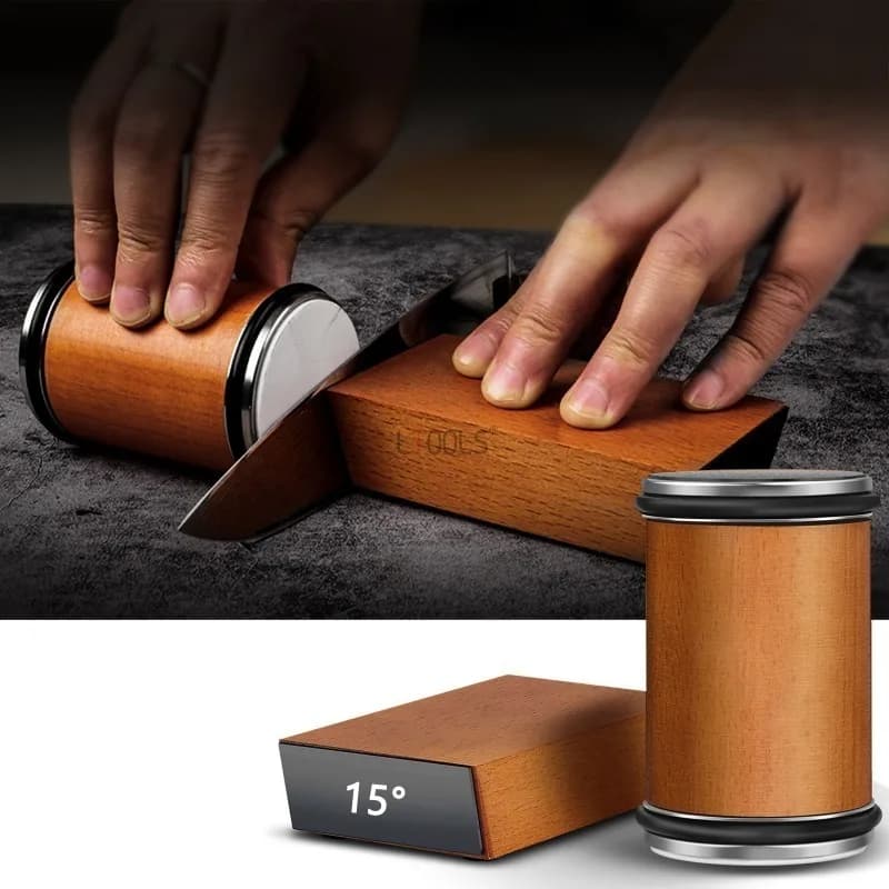Classic Rotation Sharpeners in Aluminum Alloy with Diamond, Professional Sharpening Tool, Home Use Kitchen Accessories