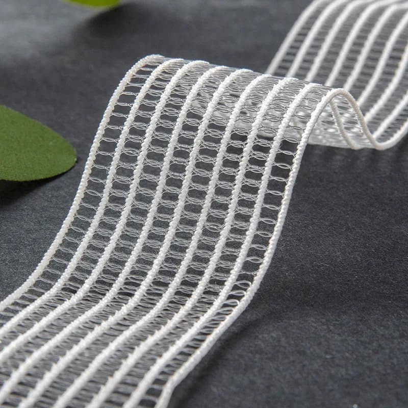 5/10 Metri 25mm 30mm 40mm Fascia Elastica Tessuto di Maglia Bianco Nero per Indumento Cucito Biancheria Intima Abbigliamento FAI DA TE