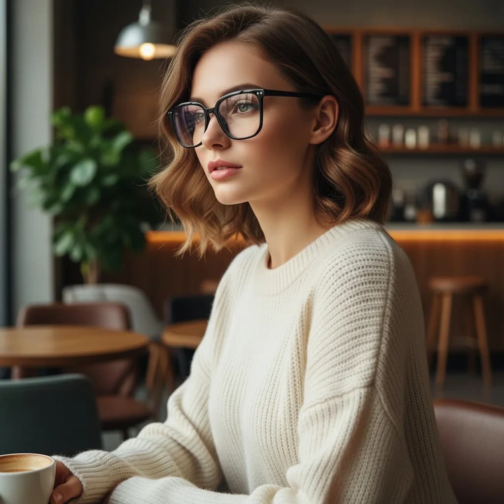 Square Minimalist Glasses Blue Light With Decorative Rivets, Unisex, Slender Effect, Transparent Lens 1962