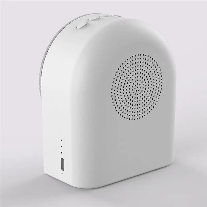 ABMF White Noise Sound Machine 6 Sounds Sunrise Alarm Clock Bluetooth Speaker Night Light Sleeping Soother for Baby