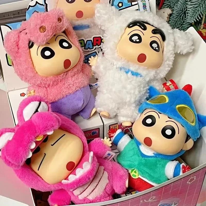 %%Crayon Shin-Chan Blind Box Costume Party Series Vinyl Doll Anime Action Figure Mystery Box Kawaii Collection Model Toy Gift #