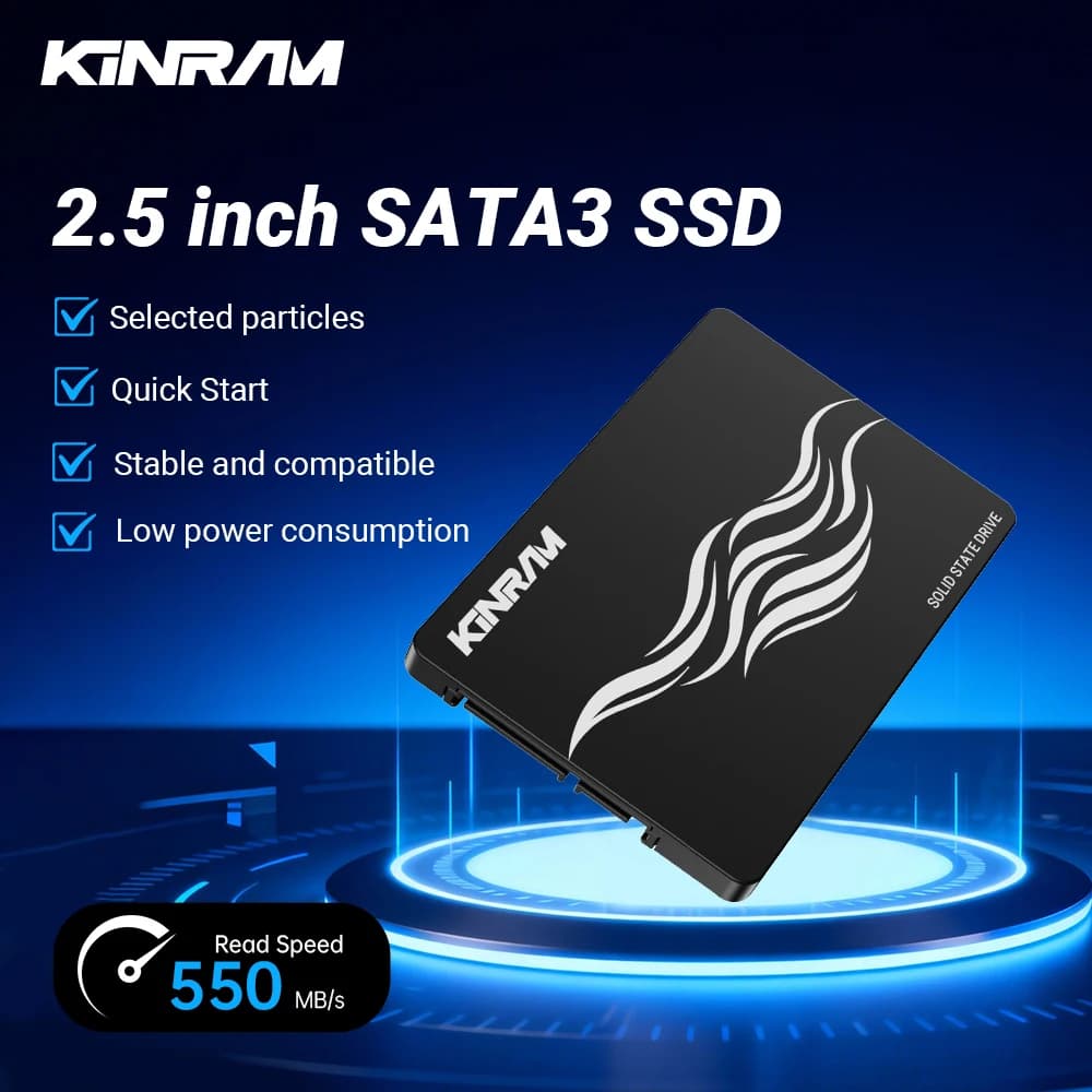 KinRam 2.5 SATA 3 SSD 120GB 128GB 240GB 256GB Disco rigido 240 256 GB SATA3 Unità a stato solido 120 128 GB HDD per PC portatile Desktop