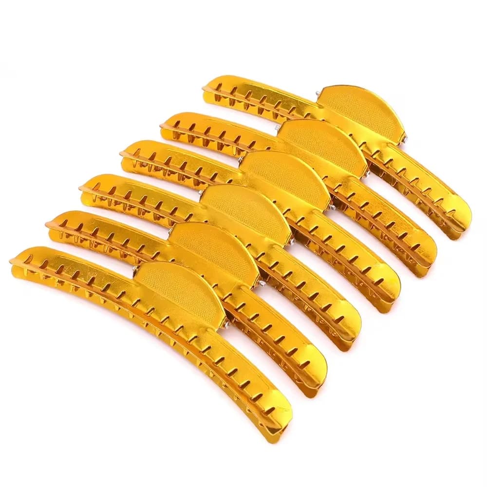 Clip Professionale in Metallo per Parrucchieri, Mollette in Alluminio per Acconciature, Accessori per Barbieri e Saloni