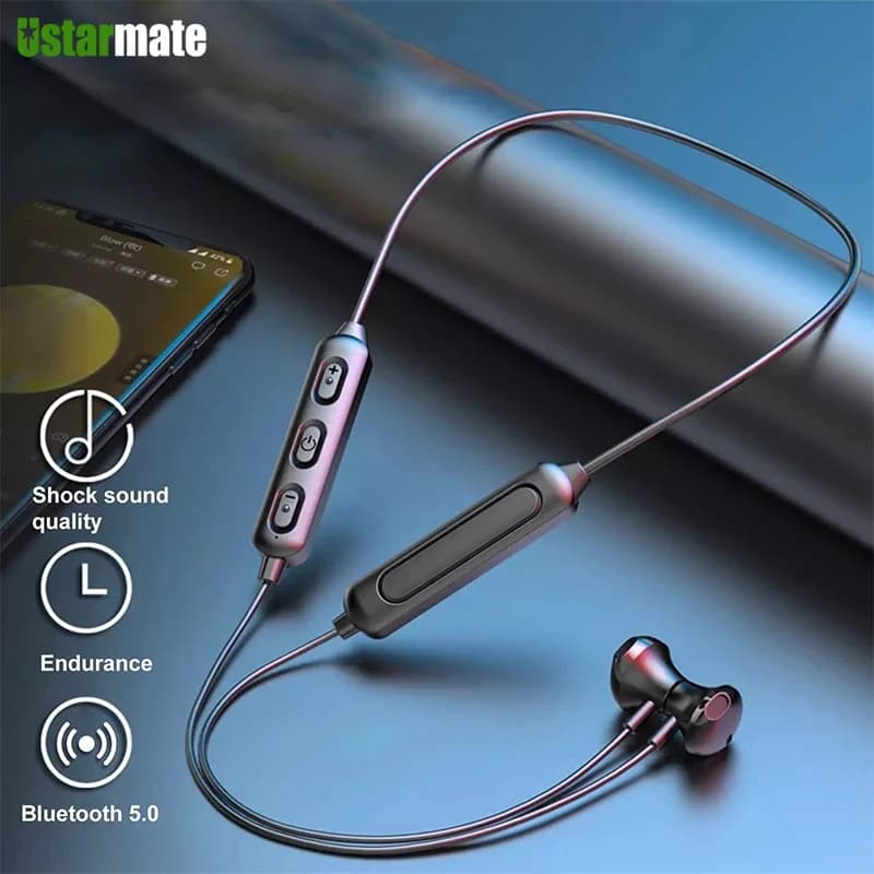 BT-95 Bluetooth 5.0 Wireless Sport Headset Bluetooth Headphones With Microphone For iPhone