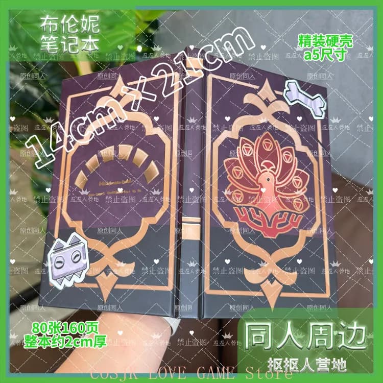 Game Prune Genshin Impact Theme Anime Notebook Jotter Student Note Pad Book School Supplies Sketchbook Cosplay Birthday Gift