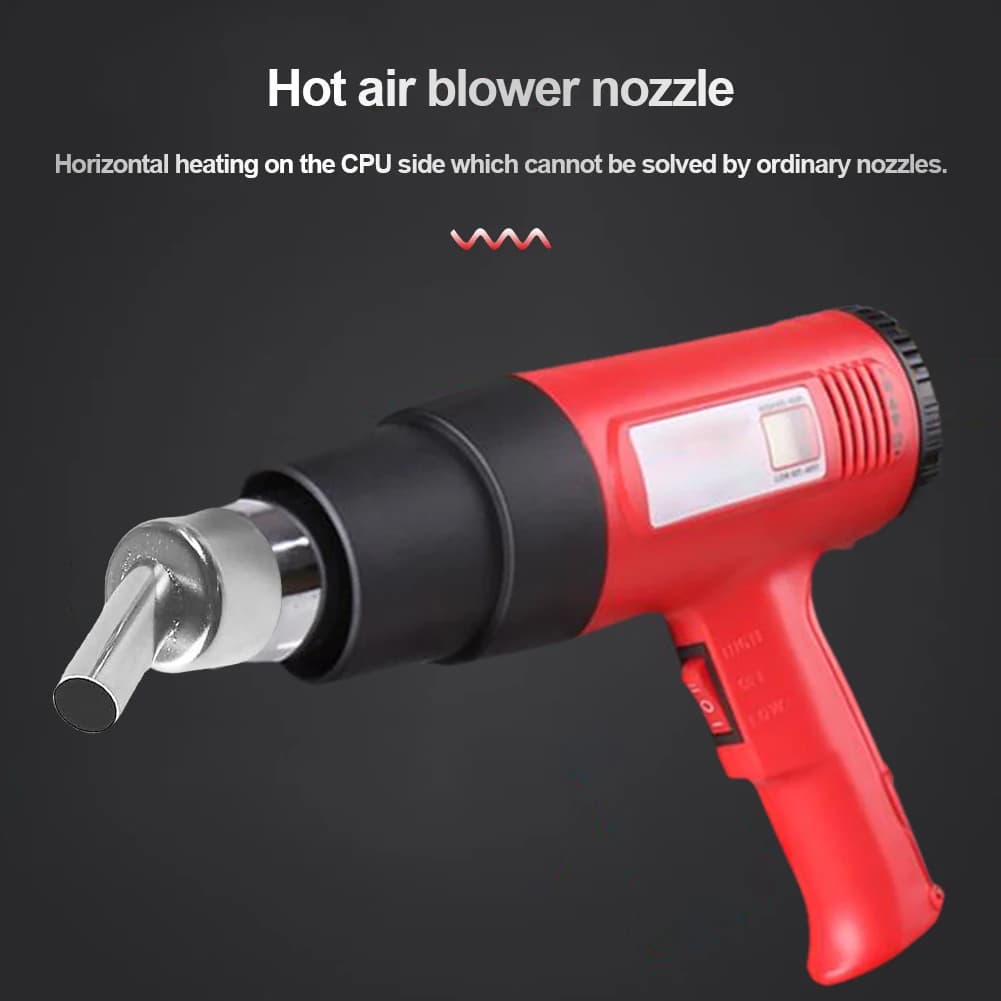 3-10Mm 45 Degree Curved Angle Welding Nozzle Heat Gun Nozzle Sleeve Hot Nozzle for 858/858D Heat Gun