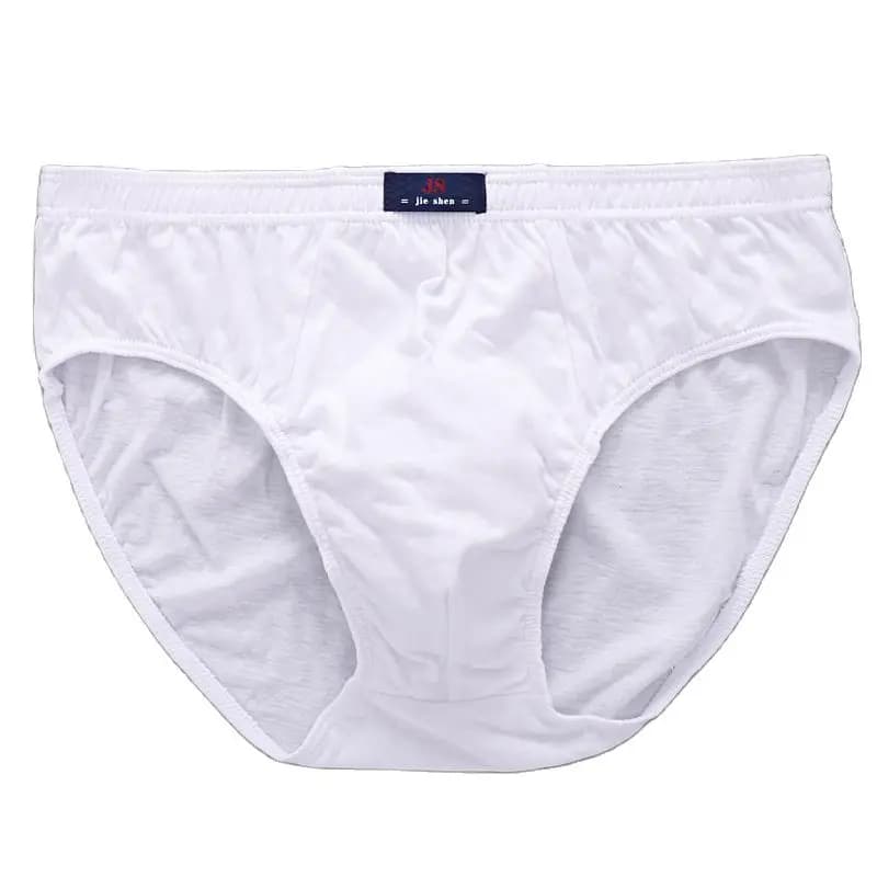 Intimo di grandi dimensioni uomo mutandine Sexy slip in cotone fondo corto mutande bianche ragazzo Undies mutande mutandine tinta unita