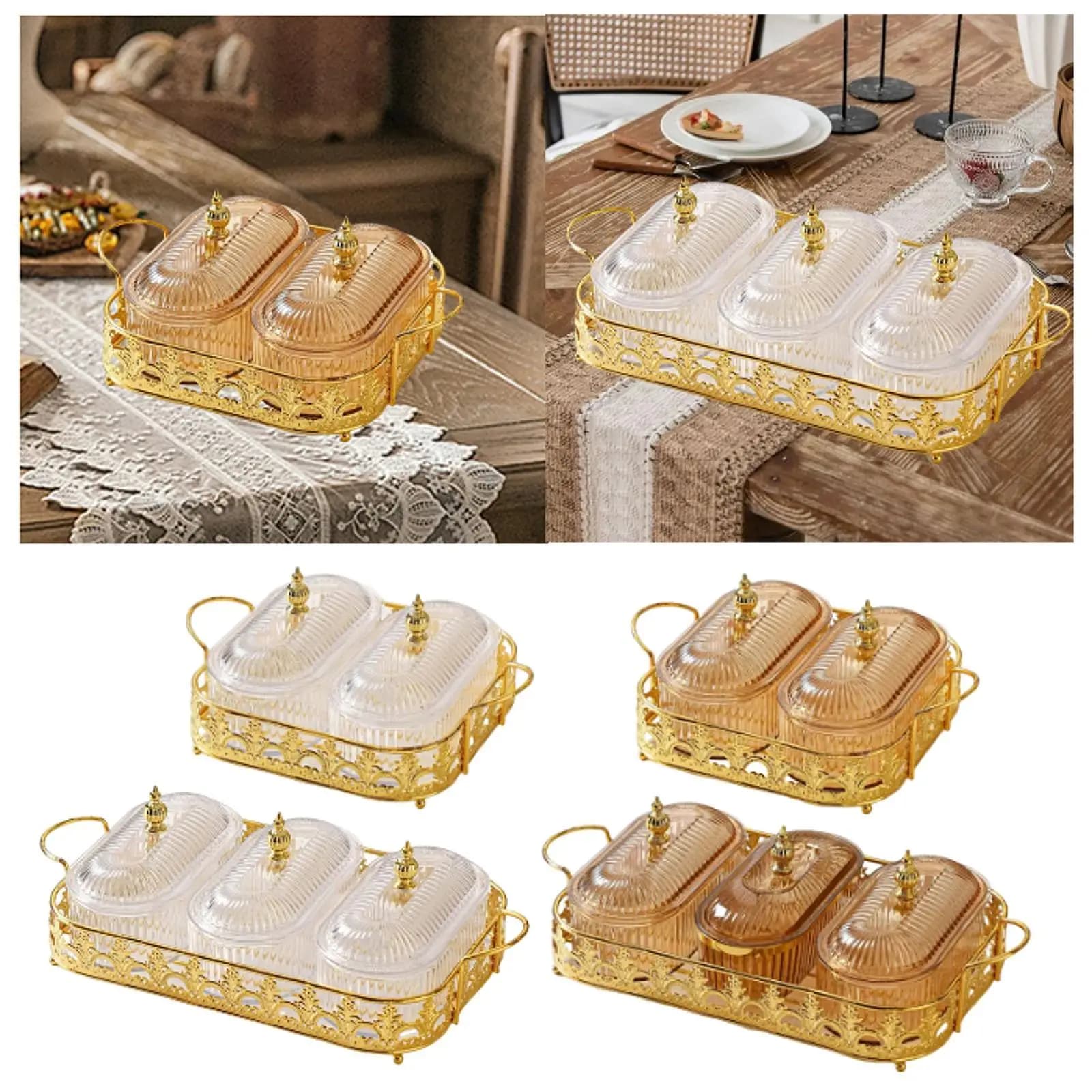 Dried Fruit Tray Nuts Tray Food Storage Container Multipurpose Candy Nuts Dish for Candy Appetizer Party Living Room Dried Fruit